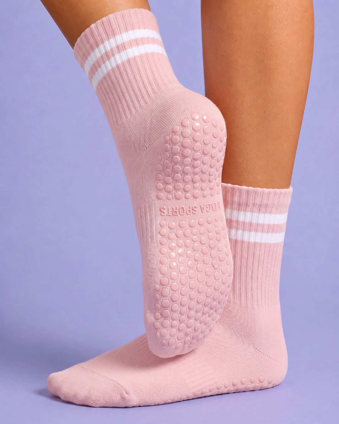 gravity grip socks – rosa confetto