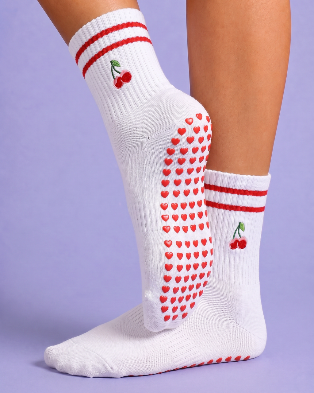 gravity grip socks – cherry lady