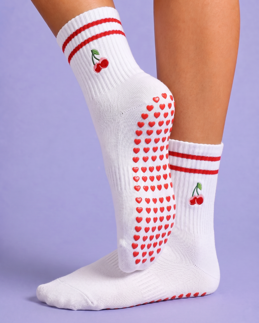 gravity grip socks – cherry lady